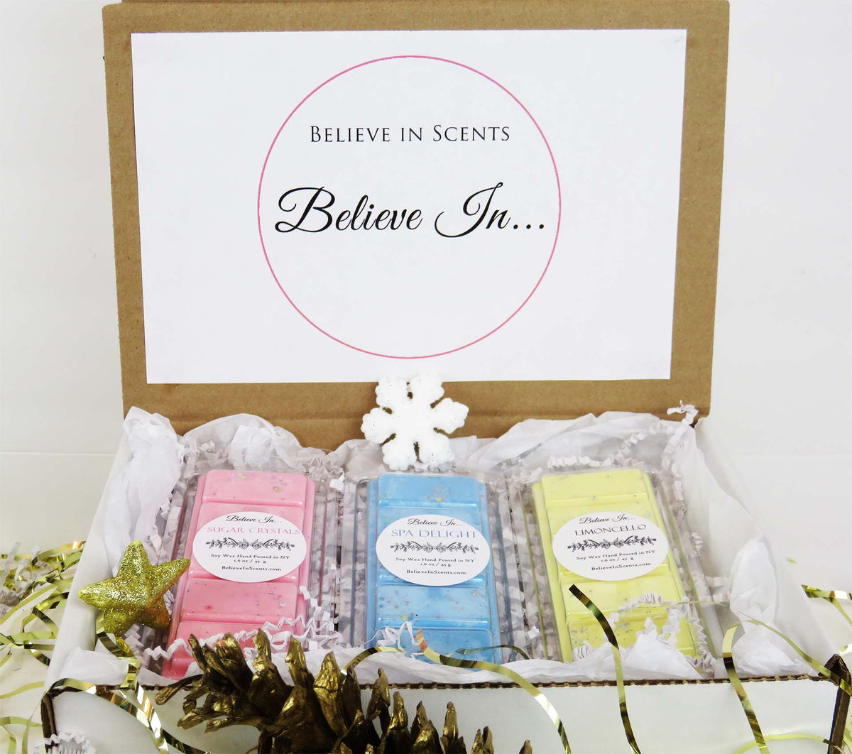 Thank You Wax Melts Gift Box, Highly Scented, Long Lasting, Eco